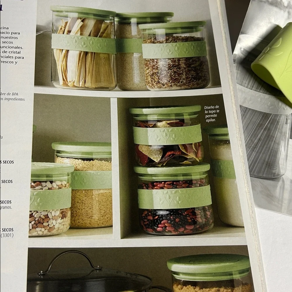 Princess House Green Storage Lid Set